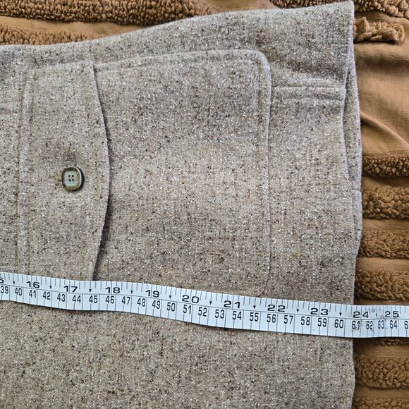 LL Bean Womens Equestrian Country Old Money Wool Silk Mottled Tweed Jacket LP - Picture 10 of 12